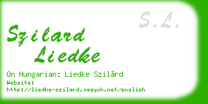 szilard liedke business card